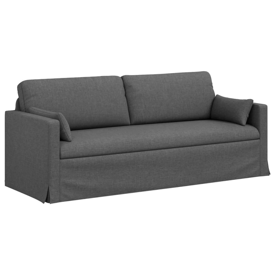vidaXL Sofa Dunkelgrau mit Stoffbezug und Metallrahmen B/T/H: 198 x 78 x 80 cm - Bild 2