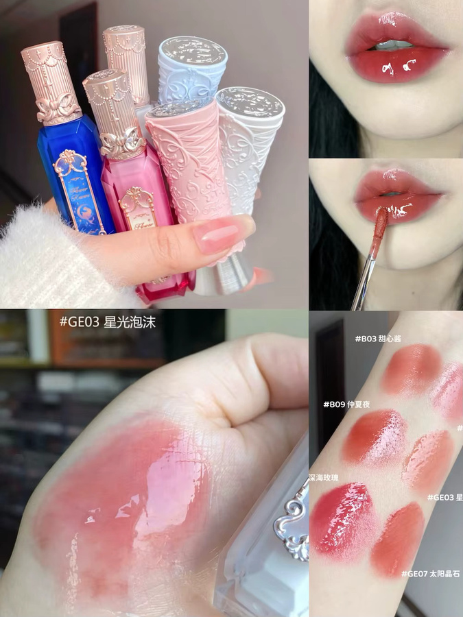 Flower Knows Moonlight Mermaid Swan Ballet Lippenstift, Glänzend - Bild 4