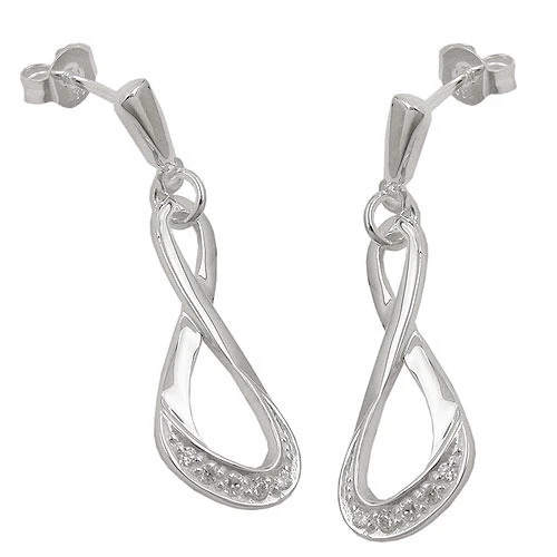 Colfem Ohrstecker 925 Silber, Zirkonia, Unisex - Bild 1