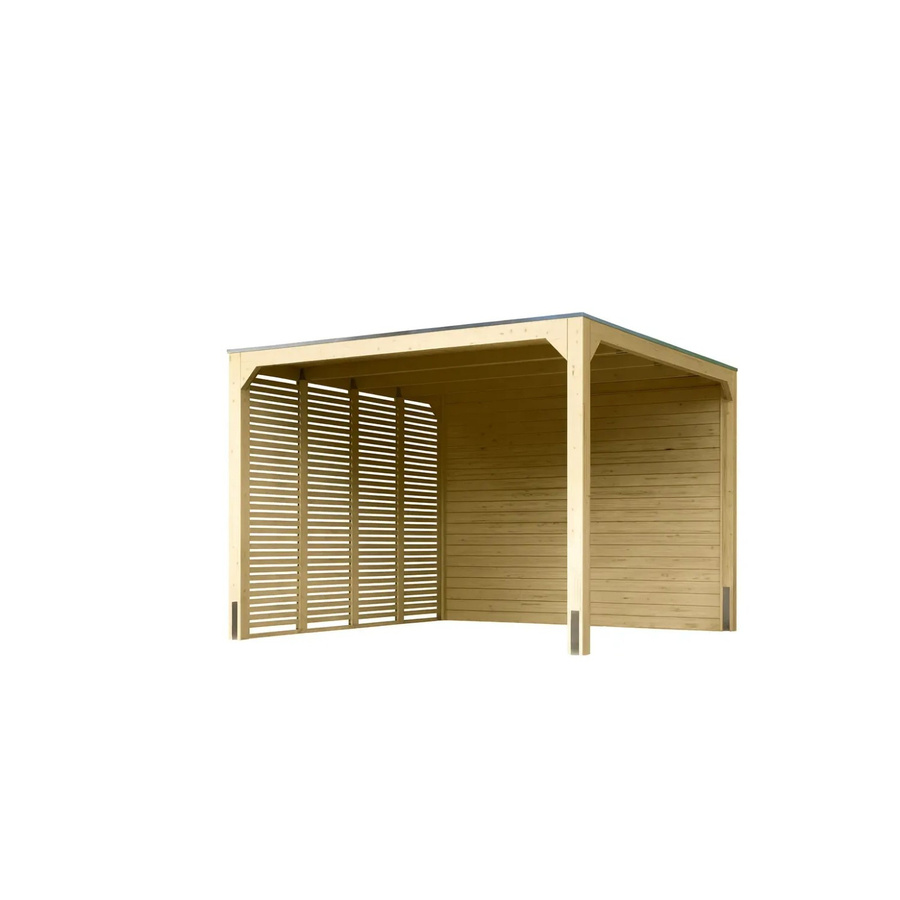 CHILLROI Pavillon Promjna aus naturbelassenem Leimholz in Braun, B/T: 320 x 320 cm - Bild 2