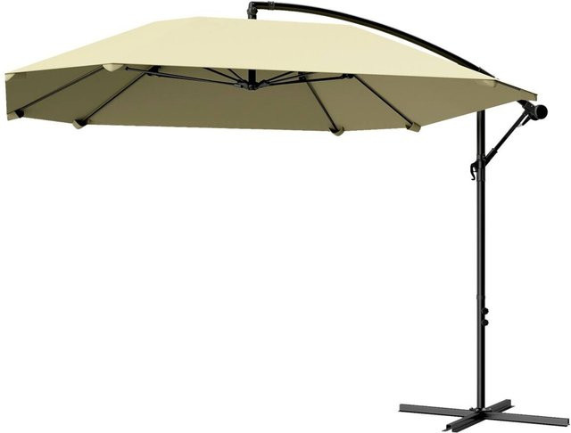 Outsunny Ampelschirm beige aus Polyester B/H/T: 260 x 245 x 304 cm - Bild 1