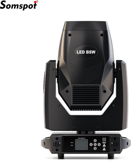 Somspot LED Moving Head 3-in-1 Beam Wash Spot mit Gobo-Effekt in Schwarz - Bild 1