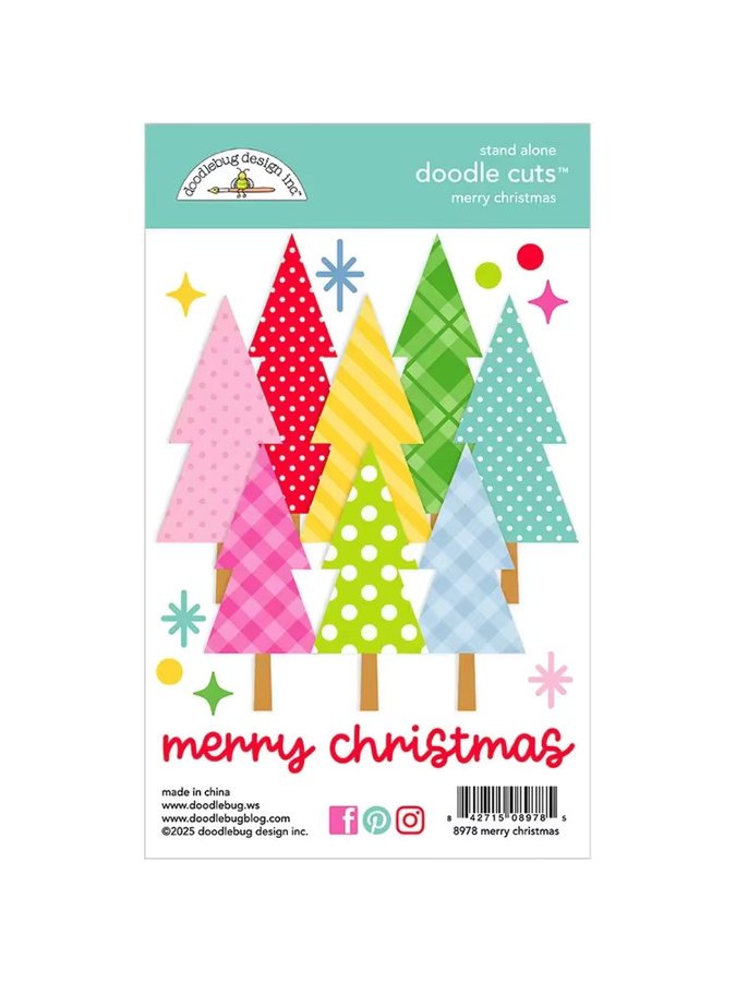Metall-Stanzformen Briefmarken-Set Frohe Weihnachten Multicolor für Scrapbooking und Basteln - Bild 2