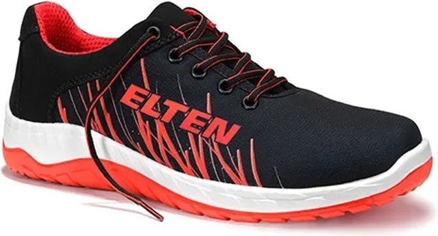 Elten Berufshalbschuh Lana Black-Red Low ESD O1 in Schwarz-Rot aus Mikrofaser und Textil, Größe 39 - Bild 1