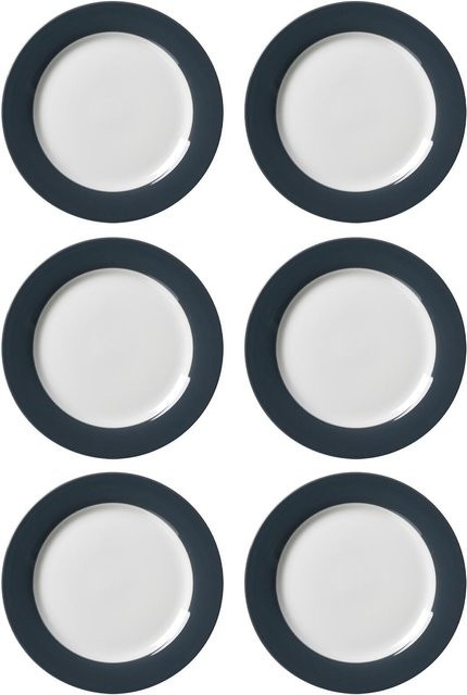 Ritzenhoff & Breker Speiseteller Doppio aus Porzellan, Weiß, 6er Set, Durchmesser: 27 cm - Bild 1