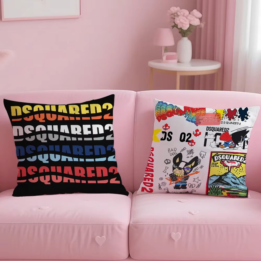 D-DsquaredS Kinder-Kissenbezug aus Plüsch in Multicolour, allergikerfreundlich mit unsichtbarem Reißverschluss, B/T/H: 40 x 40 x 40 cm - Bild 3