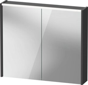 Duravit D-Code LED-Badspiegel in Graphit, B/H/T: 80 x 70 x 14,8 cm - Bild 1