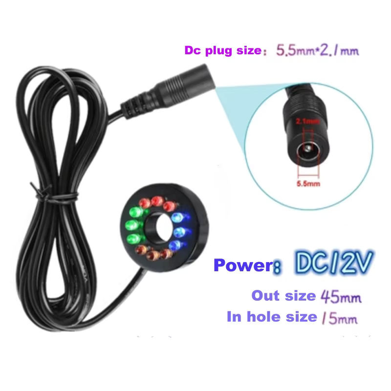 MEMEOKON LED Aquarium Licht Ring in Weiß und Multicolour für Unterwasser-Beleuchtung in Aquarium und Schwimmbad - Bild 3