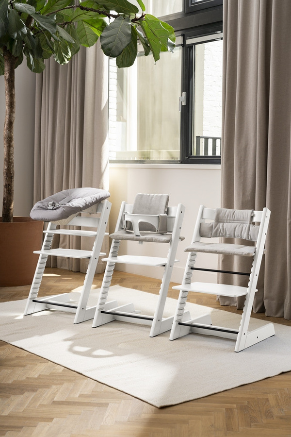 Stokke Tripp Trapp Treppenhochstuhl aus Buchenholz in Weiß - Bild 4