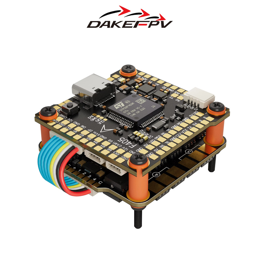 DAKEFPV F405 V3 Flight Control FC 3-8S 60A 70A ESC F405 STACK, black - Bild 2