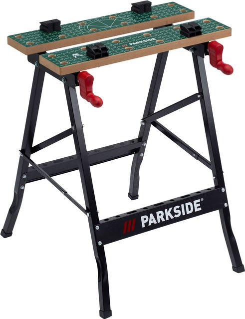 Parkside Werk- und Spanntisch klappbar aus Stahl, Holz und Kunststoff, B/T/H: 150 x 79 x 63 cm - Bild 1