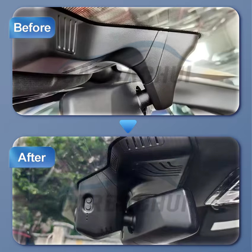 HESHECAM Dashcam Kamera mit FHD und WLAN für BMW 5er Serie G30 G31 G38 G11 G12 G32 M5 F90 in Schwarz - Bild 3