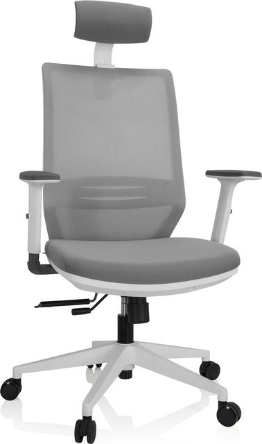 hjh OFFICE Profi Bürostuhl PROFONDO PRO W mit Armlehnen aus Stoff und Netzstoff, höhenverstellbar - Bild 1