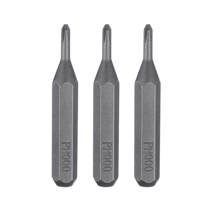 UXCELL Schraubendreher-Bit Set aus Magnetischem Stahl mit Kreuzschlitz, Sechskant und Torx in Grau, 5/32 Zoll Sechskantschaft - Bild 2