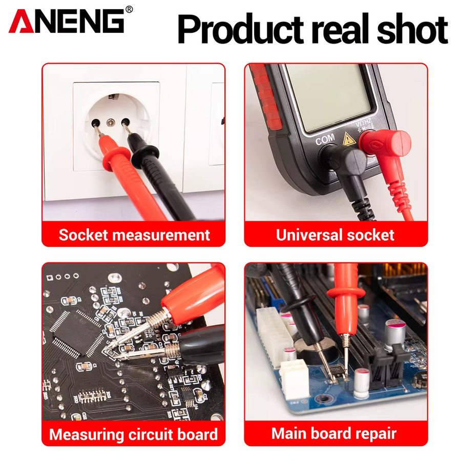 ANENG A99+ Universelle Multimeter-Messleitungen 1000V 10A mit hochpräzisen Nadelspitzen und Multifunktions-Teststiften - Bild 4