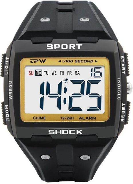 Your Fashion Digitaluhr, Sportuhr, Gold, Herren - Bild 1