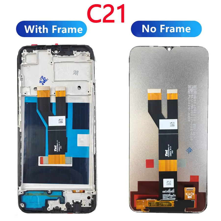 Realme C21 LCD Display mit Touchscreen Digitizer Montage in Schwarz, 6.5 Zoll Ersatzdisplay für Realme C21Y RMX3261 RMX3263 - Bild 3