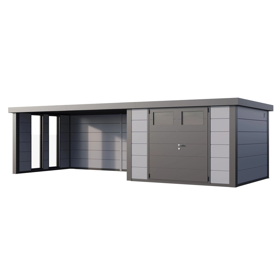 Telluria Gerätehaus Classico in Grau mit Lounge XL Links und Fenster, B/H/T: 782 x 219 x 318 cm - Bild 2