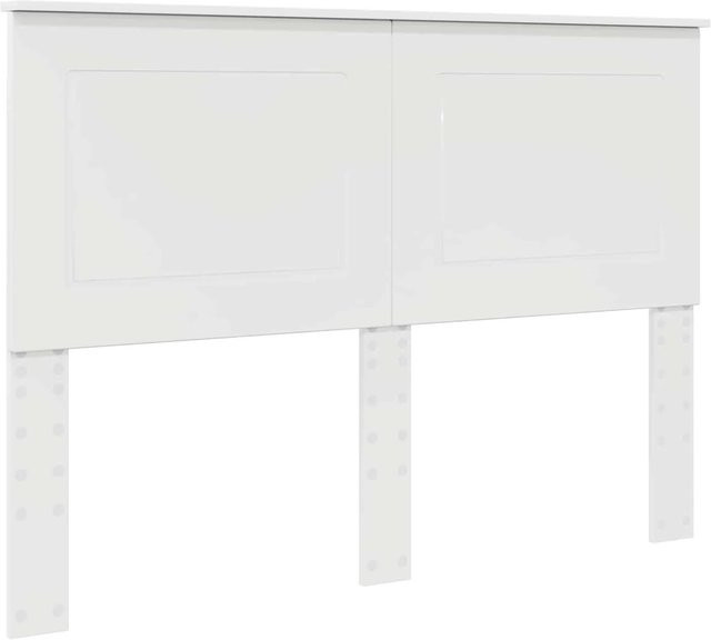 vidaXL Kopfteil in modernem Design aus Holzwerkstoff, Hochglanz Weiß, Breite: 160 cm - Bild 1