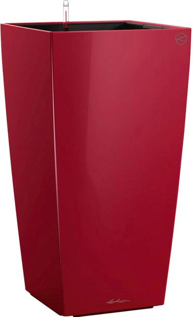 Lechuza Pflanzgefäß Cubico Premium Säulengefäß Scarlet Rot hochglanz B/T/H: 50 x 50 x 50 cm - Bild 1