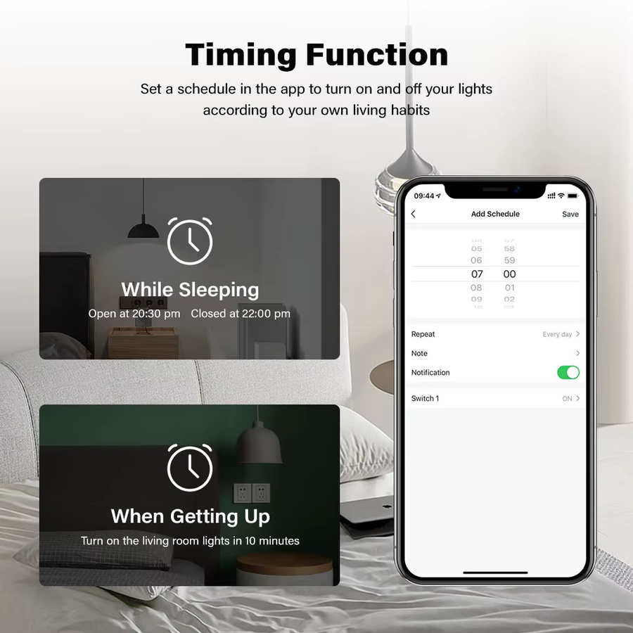 Tuya Zigbee Smart Relais Modul mit RF433MHz Fernbedienung und Alexa-Kompatibilität für DIY Lichtsteuerung (DC7-32V / AC85-250V) - Bild 4
