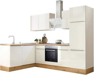 Respekta Winkelküche Marleen in Weiß Hochglanz mit modernem Design, B/H/T: 280 x 211 x 170 cm - Bild 3