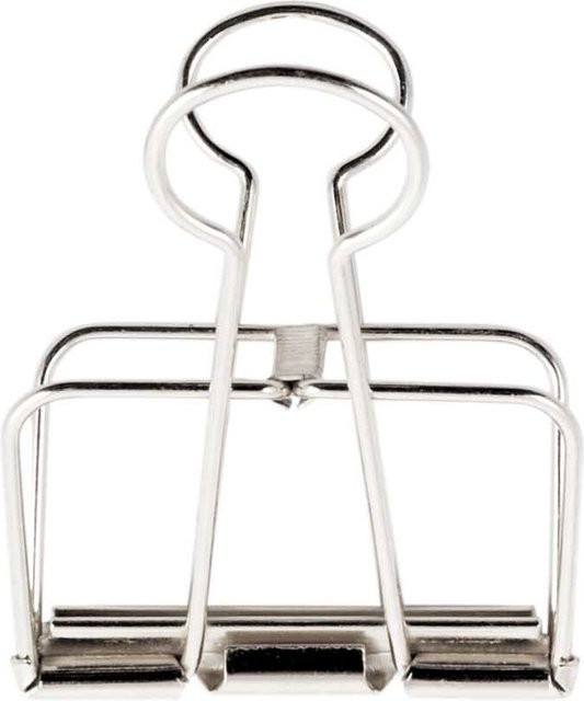 Rico Design Paper Poetry Drahtclips silber 19mm 6 Stück - Bild 1