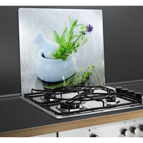 WENKO Multi-Platte aus Glas mit floralem Dekor in Mehrfarbig, B/L: 56 x 50 cm - Bild 3