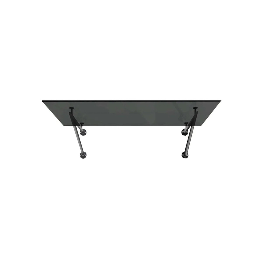 Glaszentrum Hagen Glasvordach V inklusive Halterung, Farbe Anthrazit RAL 7016, Grauglas, B: 120 cm, T: 90 cm - Bild 2
