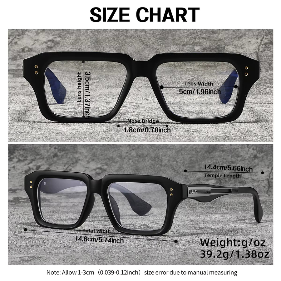 SUPKLEY Korrektionsbrille, Unisex, Vollrand, Square, transparent, black, Blaulichtfilter - Bild 2