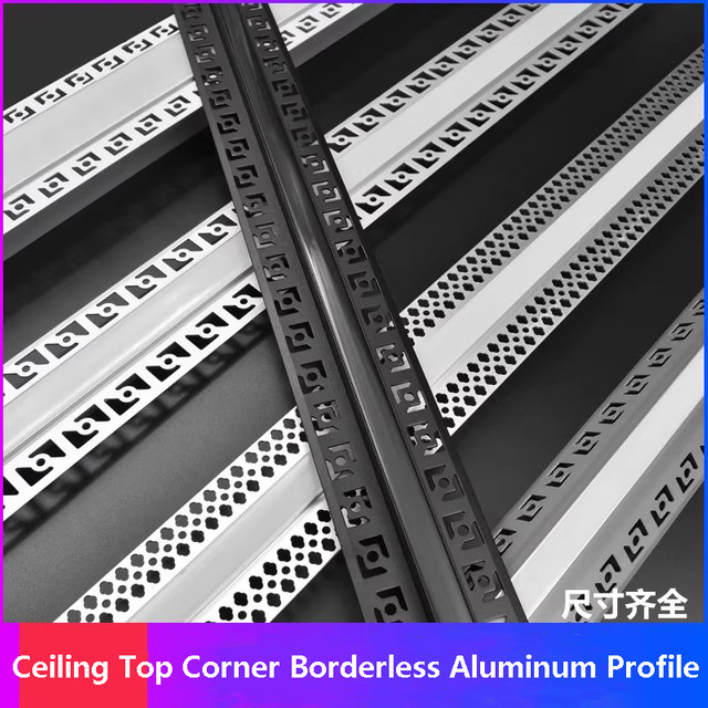 Ksdligh Aluminiumprofil für Deckenplatten in Silber mit PC-Diffusor für Eckeneinbau und Trockenbau - Bild 1