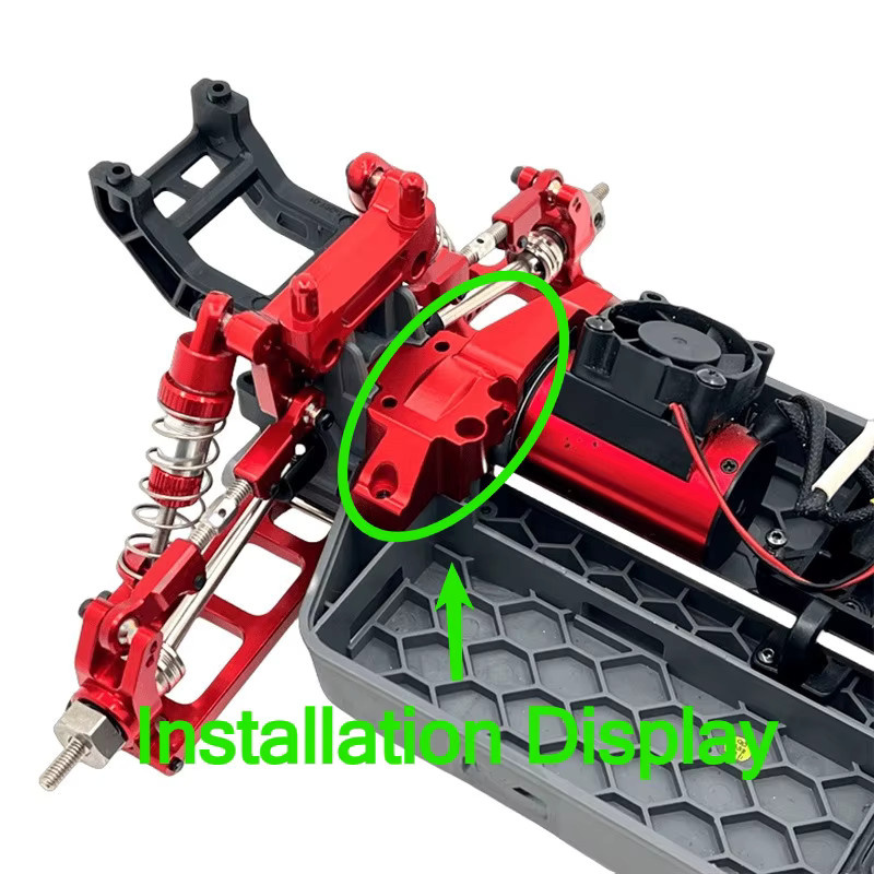 MJX RC-Car-Metall-Upgrade, hintere Getriebeabdeckung, Getriebegehäuseabdeckung, 1:14 - Bild 2