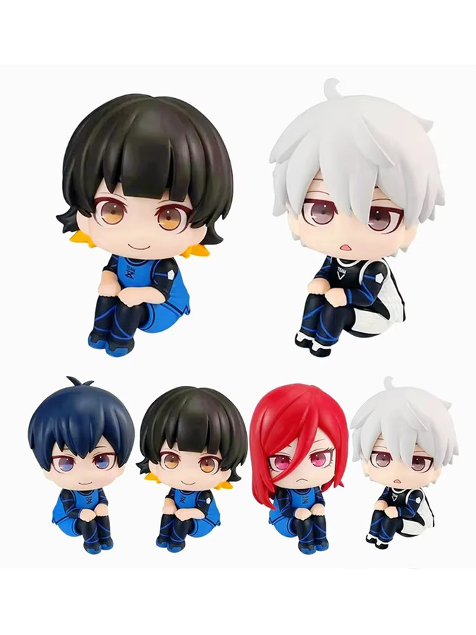 Bandai Blue Lock Isagi Yoichi Bachira Meguru Anime-Figur, Q-Version Sammlerfigur, Puppe - Bild 4