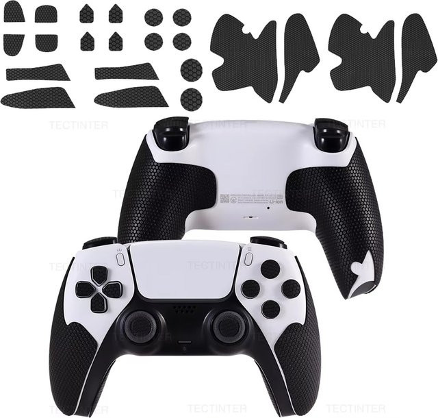 TECTINTER Griff Grip Abdeckung in Schwarz für PlayStation 5 Controller, Nintendo Switch und Xbox Series X S Gamepads - Bild 1