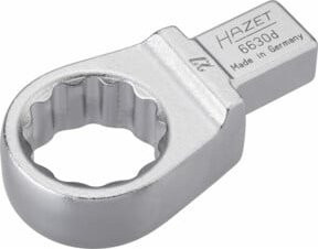 Hazet Einsteck-Ringschlüssel 6630D-27 in Silber mit 27 mm Vierkant und Tractionsprofil - Bild 1