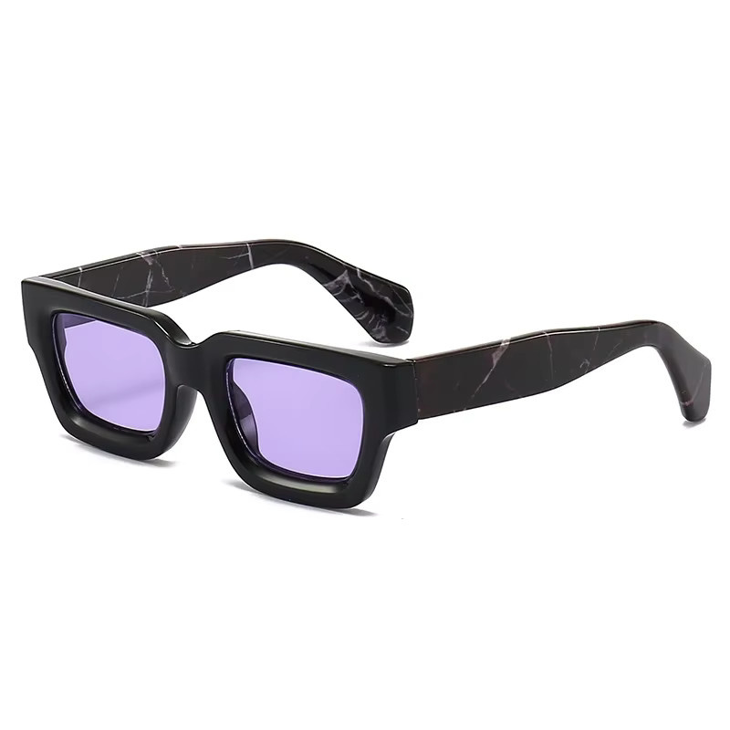 Boyseen Sonnenbrille, Vollrand, Square, Kunststoff, lila, rot, Herren - Bild 2