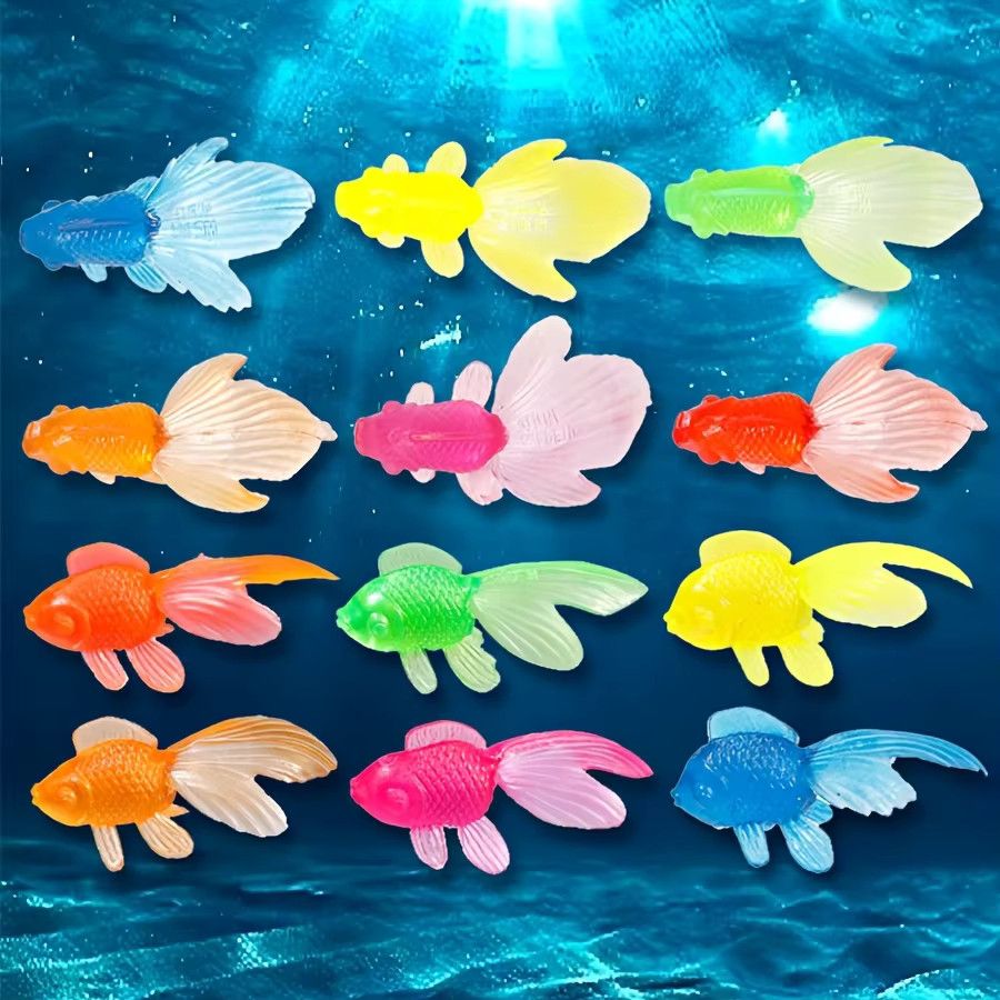 20 Stück Bunte Künstliche PVC Fische als 3D Aquarium Dekoration und Schreibtisch Ornament von ZSY - Bild 4