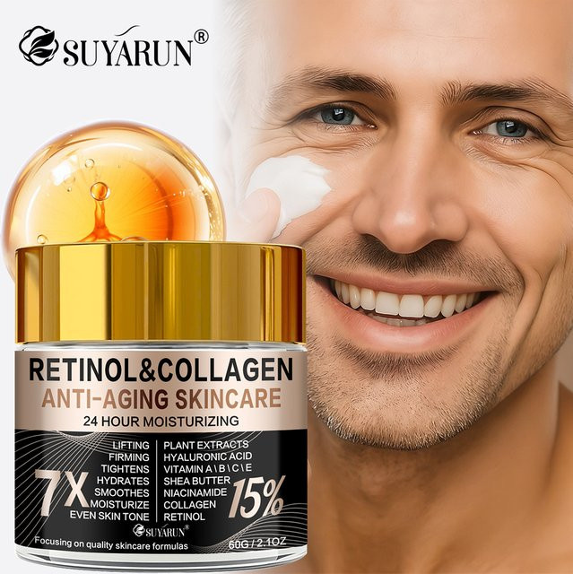 SUYARUN Retinol-Kollagen Gesichts- und Augencreme, Reife Haut - Bild 1