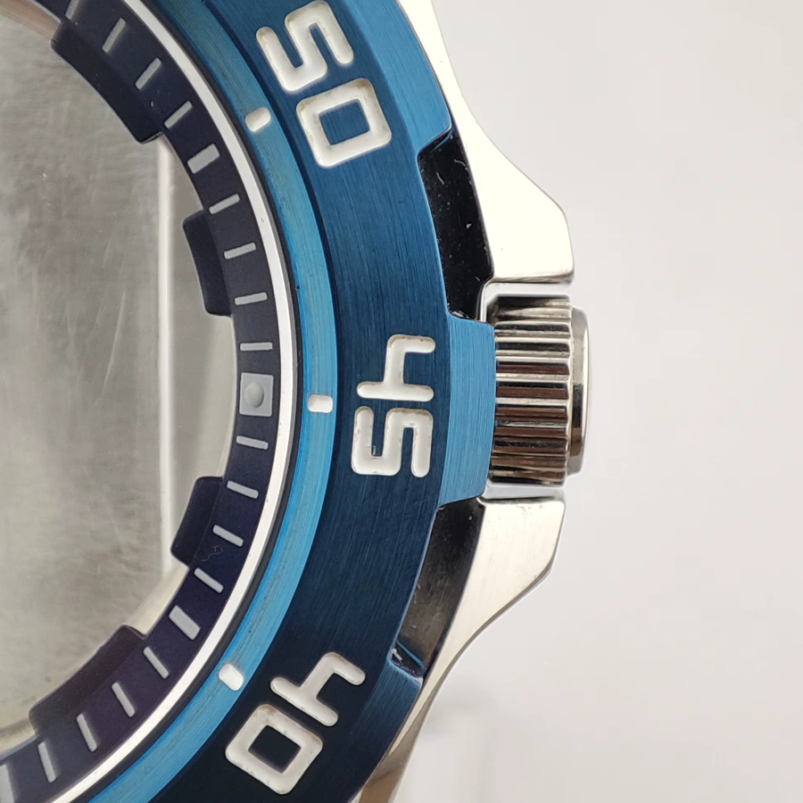 OUMASHI Uhrengehäuse Edelstahl, 44 mm, Herren, Silber - Bild 2