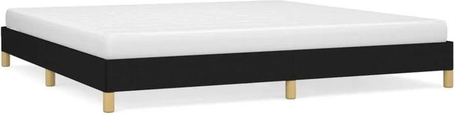 vidaXL Bettgestell modern in Schwarz mit Stoffbezug B/T/H: 200 x 200 x 25 cm - Bild 1