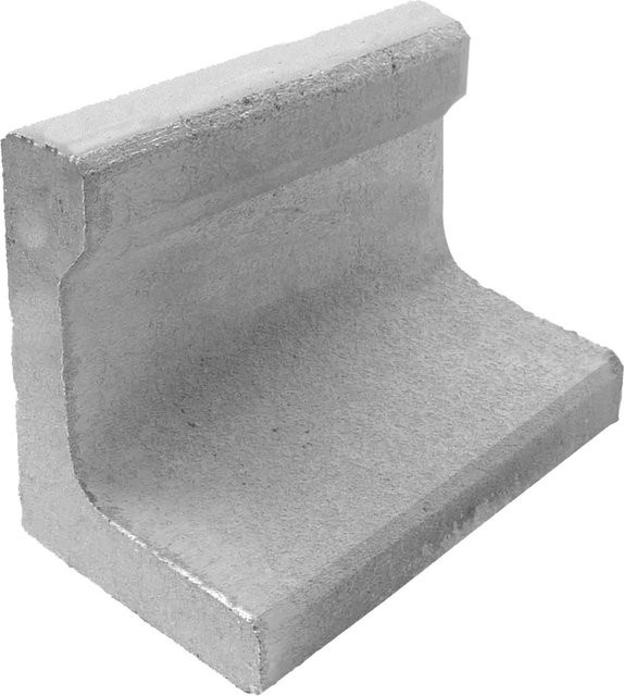 Diephaus L-Stein unbewehrt aus Beton in Grau B: 30 cm, T: 50 cm, H: 20 cm, Tiefe: 7 cm - Bild 1