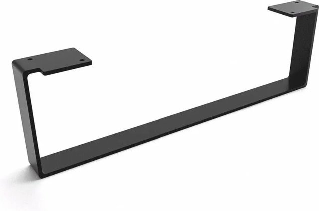 HEVVA Möbelbein LUXEMBURG in Schwarz, Höhe: 15 cm, Tiefe: 50 cm - Bild 1