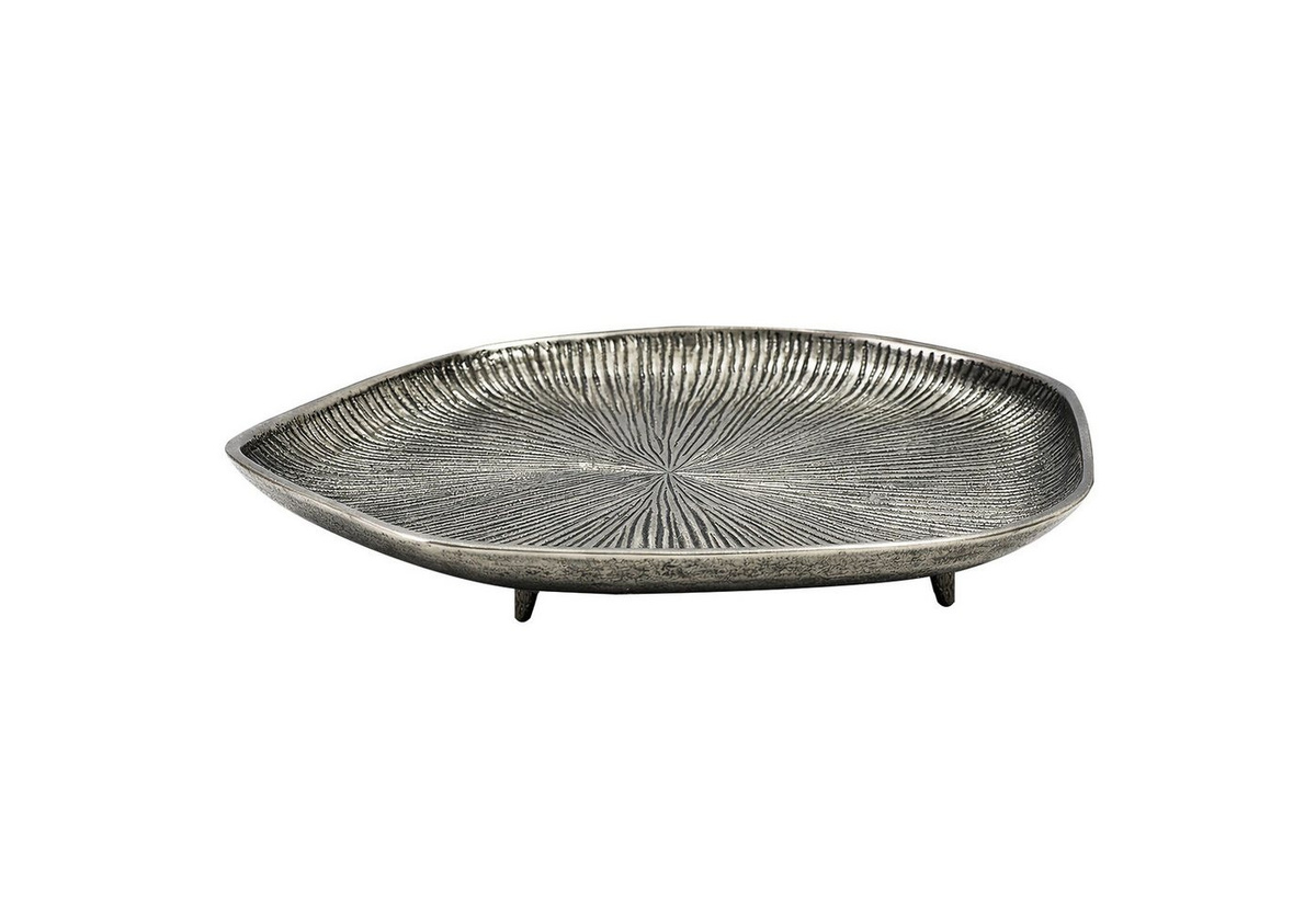 moebelfaktor Dekoschale Midsund aus Aluminium, Farbe: Silber, Breite: 40 cm - Bild 1
