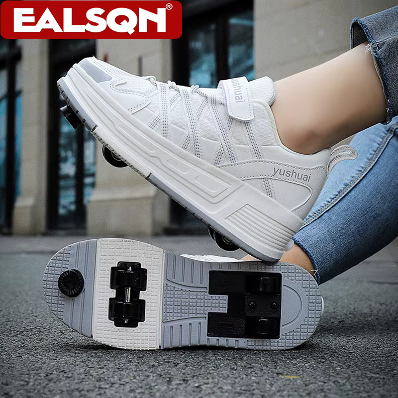 Rollschuhe für Mädchen und Jungen, vierrädrig, abnehmbar, Outdoor-Sportschuhe - Bild 2