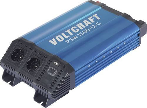 Voltcraft Wechselrichter PSW 1500-12-G mit reiner Sinuswelle 1500W 12 V/DC - 230 V/AC - Bild 1
