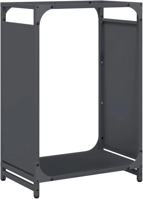 vidaXL Brennholzregal aus kaltgewalztem Stahl in Anthrazit, B/T/H: 44 x 28 x 65 cm - Bild 1