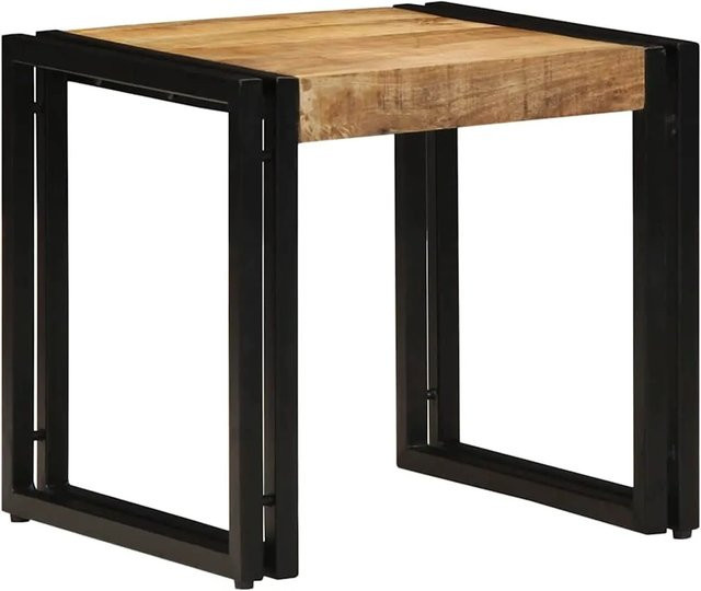 vidaXL Couchtisch aus Massivholz Mango in Braun, quadratisch, B/T/H: 40 x 40 x 38 cm - Bild 1