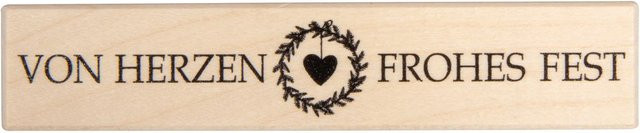 BUTTERER Stempel Von Herzen frohes Fest - Bild 1