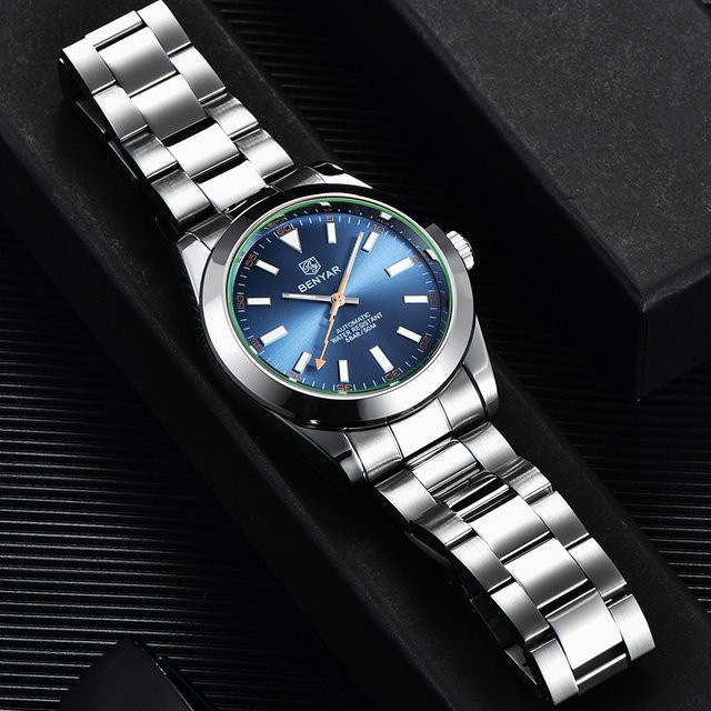 BENYAR Chronograph, Quarz, Edelstahl, Blau, Herren - Bild 1