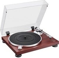 Audio-Technica AT-LPW50BTRW Plattenspieler mit Bluetooth und Riemenantrieb in Braun - Bild 1